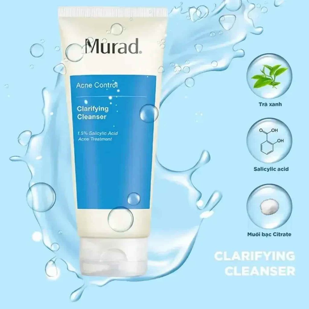 Sữa rửa mặt trị mụn Murad Clarifying Cleanser