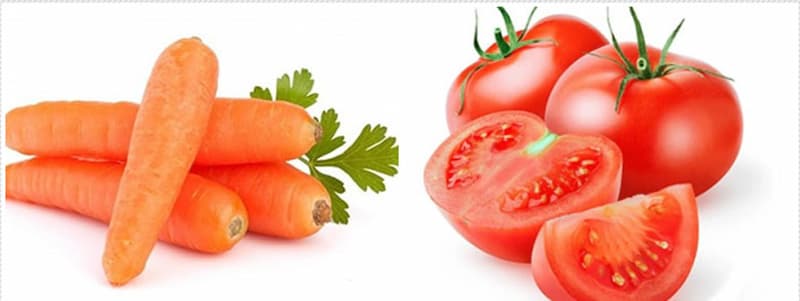 Làm đẹp da bằng cà chua và cà rốt